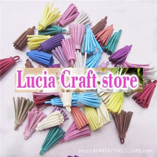 12pcs 3.5cm Random Mixed Colors Tassels Pendant
