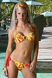 Women's Swimsuit Separate by Blue Sky Swimwear red/orange; Headband/Hatband Swimsuit Accessory: Swimsuit sold Separately