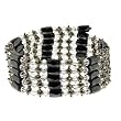 Magnetic Wrap Necklace/Bracelet - Clear Beads - 36'' in Length