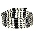 Magnetic Wrap Necklace/Bracelet - Clear Beads -