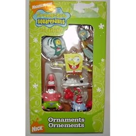 Spongebob Squarepants Nickelodeon 5 Pc. Ornament Set