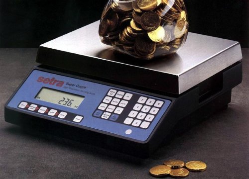 Super Count 25kg/55lb x .5g Hi Resolution Digital Counting Scale