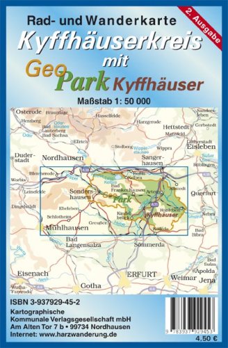 Rad- und Wanderkarte Kyffh�userkreis mit GeoPark Kyffh�user