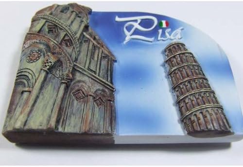 Art Paint Design Leaning Tower of Pisa Italy Fridge Magnet High Quality Resin Fridge 3d Magnet
