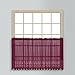 United Curtain Valerie Lace Sheer Kitchen Tiers, 52 by 24-Inch, Burgundy, Set of 2