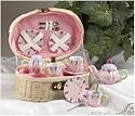 Daisy Tea Set in a Basket