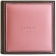 Torino Family, Pink, Faux Leather Photo Album 9x9", Holds 200 4x6" Pictures
