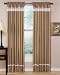 Spa Collection Taupe and White Stripe Set of 2 Rod Pocket Window Panel Treatments