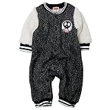 《H28年秋冬物》SHORH KID'S(ショーキッズ) ツィードニット裏起毛スタジャン風ロンパス 80cm/ブラック NO.SD-70564