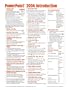 Mac PowerPoint 2004 Introduction Quick Reference Guide (Cheat Sheet of Instructions, Tips & Shortcuts - Laminated Card)