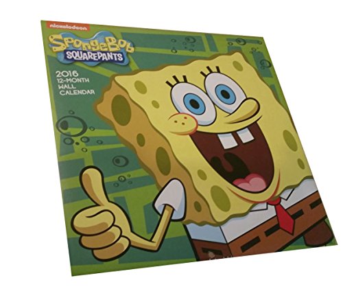 2016 SpongeBob Squarepants Student Wall Hanging Calendar (12 Month)