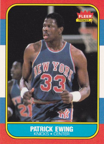 Patrick Ewing 1986-87 Fleer Basketball Rookie Card (New York Knicks)
