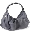Sueded hobo bag