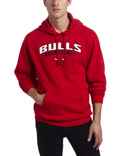 NBA Men's Chicago Bulls Playbook Hood II (Red, X-Large)