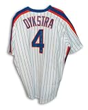 Lenny Dykstra Autographed New York Mets White Pinstripe Majestic Jersey Inscribed "1986 WS Champs"