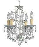 Crystorama Lena 4634-SL Mini 4-LT 240w (17H x 14W) Chandelier