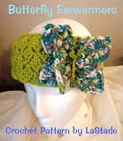 Crochet Pattern Butterfly Earwarmers
