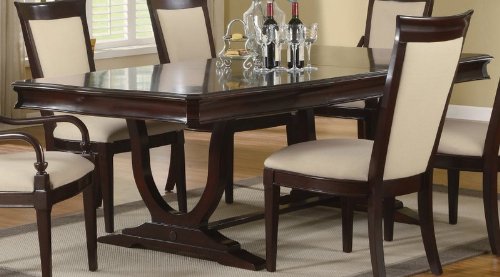 Dining Table Solid Hardwood Cappuccino Finish