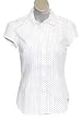 Tommy Hilfiger Stretch Women Short Sleeve Polka Dot Shirt
