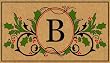 Monogram Holiday Coir Mat - B Monogram Holiday Coir Mat - B