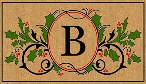 Sprigs of Holly Coir Mat - B
