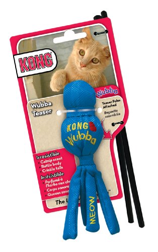 KONG Cat Wubba Teaser Cat Toy (Colors Vary)
