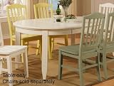 Powell Furniture Color Story Pure White Dining Table with Butterfly Leaf - 270-408