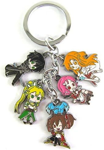 Generic Anime Sword Art Online Kirito Yuuki Asuna Lisbet Keychain