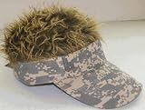Billy Bob Teeth 10077 Flair Hair Hat Light Gray Camo with Brown Hair