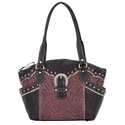 American West Zip-top bucket tote