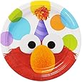 Amscan Elmo Dessert Plate, Multicolor