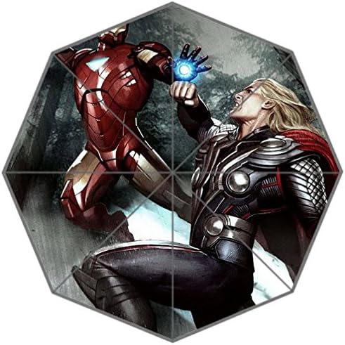 DONGMEN Classic Movie The Avengers Portable Outdoor Travel Durable Foldable Rainy/Sunny Umbrella