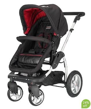 OBaby Zezu Pram & Pushchair System - Black Red