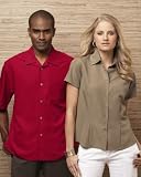 Cubavera - Ladies Shadowbox Woven Camp Shirt