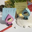 [Happy Doll] - Card Holder / Wooden Clips / Wooden Clamps / Animal Clips