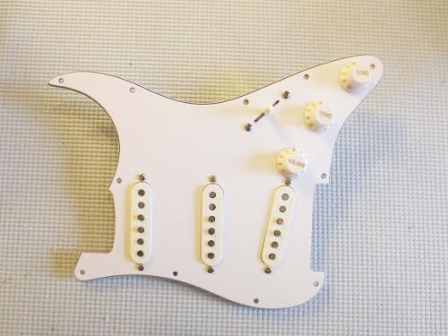 Twilight Lindy Fralin Vintage Hot Stratocaster Strat White 8 Hole with Bassplate and Blender Pot Or Any Color Any Hole Pattern!