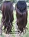 Simpleyourstyle 16colors 3/4 Half Hair Extensions Body Wave Wigs,Synthetic Hair Extensions,wig Stand Gift Heat Resistant Brown Blonde Clip in Hair Extensions U Pick 200g