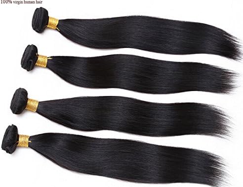 Wighairbeauty Peruvian Virgin Hair Straight Human Hair Weave 50g/1.76oz Bundle Total 50g (10")