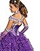 Y&C Girls Halter Chest Full Crystal Ball Gown Floor Length Pageant Dresses