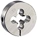 Union Butterfield 2010(UNC) Carbon Steel Round Threading Die, Uncoated (Bright) Finish, 1-1/2" OD, 7/16"-14 Thread Size