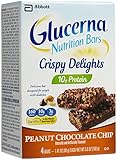 UPC 070074620770 product image for Glucerna Nutrition Bars Crispy Delights, Peanut Chocolate Chip, 4 Bars 1.41oz | upcitemdb.com