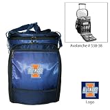 Illinois Fighting Illini NCAA Avalanche Picnic Cooler on Wheels (Navy) (Embroidered Logo)