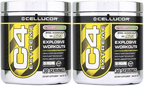 Cellucor C4 Extreme Strawberry Margarita 30 servings 2 Pack