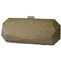 diamante bow trim clutch bag