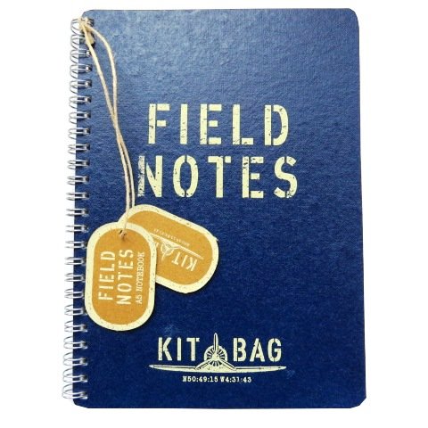 A5 Cahier Spiralé - Kit Sac Bleu Notes de Terrain - 80 feuilles = 160 pages - Ligné - Taille 210mm x 148mm