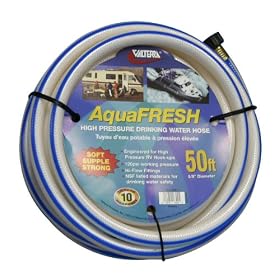 Valterra W01-6600 White 5/8" x 50' Drinking Water Hose