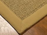 Coastal Seagrass Rug 6x9 - Sage/Khaki, Cotton Binding