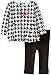 Calvin Klein Baby-Girls Infant Black White Tunic with Leggings