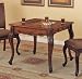 Powell Mahogany Game Table with Game Pieces