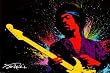 Jimi Hendrix Poster Paint Splash Poster Print, 36x24 Poster Print, 36x24 Music Poster Print, 36x24